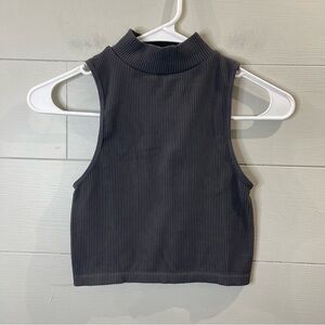Zara | High Neck Sleeveless Ribbed Tank Size XS/S